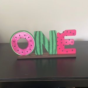 ONE in a melon decor